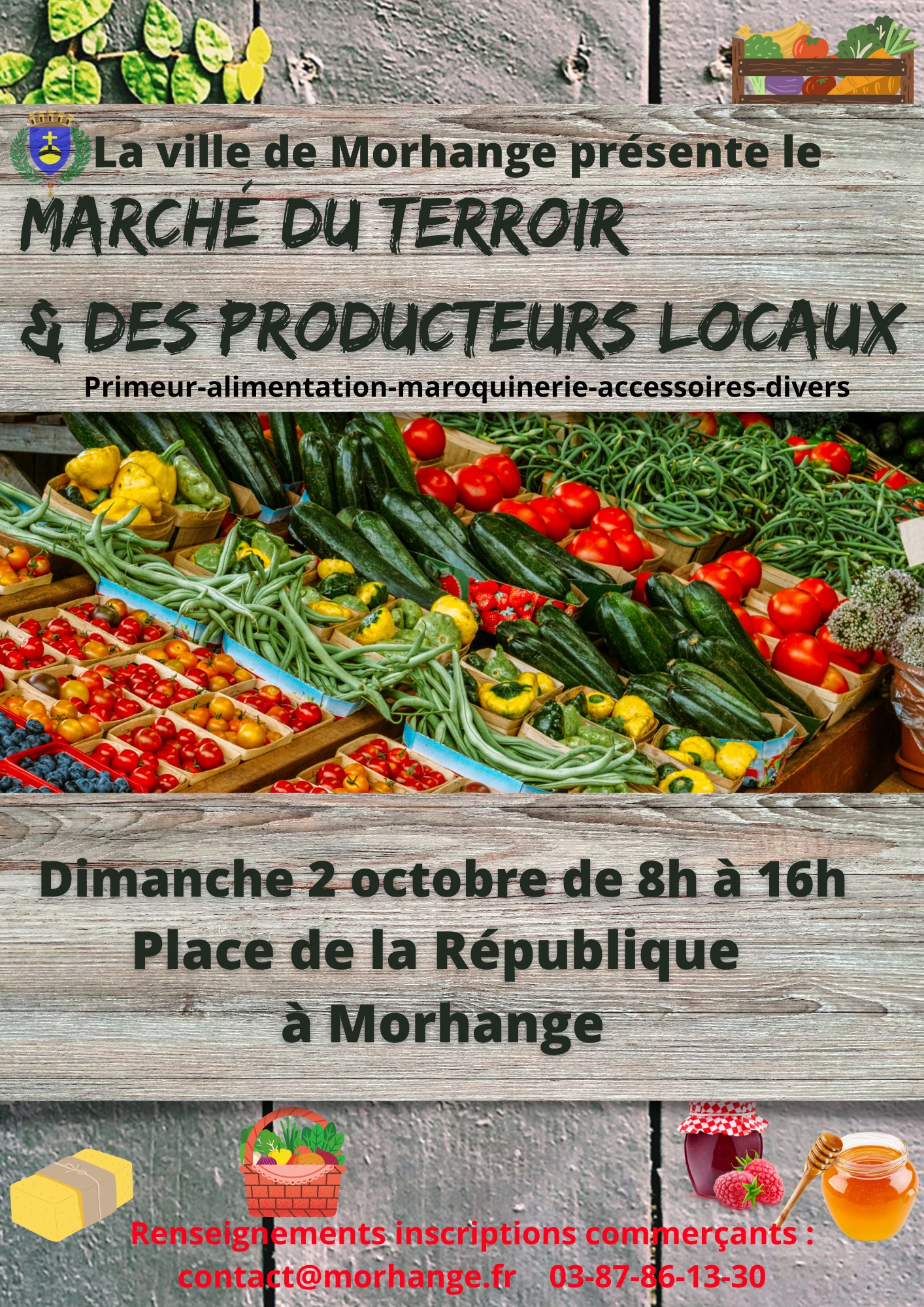 Premier marché du dimanche sur le thème "Terroir et producteurs locaux" 